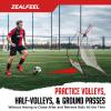 ZEALFEEL Soccer Rebounder, 2-in-1 Soccer Rebound Net, 6'x4.7' Large Net & 6'x16" Small Net, Soccer Bounce Back Net Practice for Team Volley Passing Solo Training, Football Trainer with Carry Bag Cones view 4