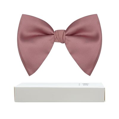 BEWDIO Dusty Pink Bow Ties for Men, Tuxedo Oversized Pre-Tied Bowties for Mens Party Wedding (60-06L)