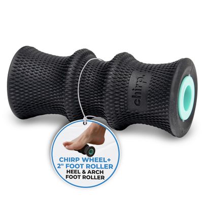 Chirp Wheel Foam Roller  Targeted Back & Neck Relief, Lumbar Spine Stretcher, Spinal Decompression Back Stretcher, Massage Roller with Density Foam for Physical Therapy, Supports 500lbs, 2-Inch Mint