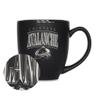 Rico Industries NHL Hockey Colorado Avalanche Tribute 15oz Laser Engraved Matte Black Ceramic Bistro Mug - For Hot or Cold Drinks view 1
