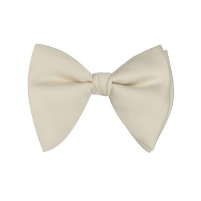 BEWDIO Beige Bow Ties for Boys, Oversized Kids Baby Big Pre-Tied Bowties for Party Wedding (60-10M)