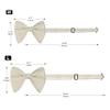 BEWDIO Beige Bow Ties for Boys, Oversized Kids Baby Big Pre-Tied Bowties for Party Wedding (60-10M) view 4