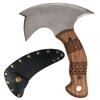 AncientSmithy Tomahawk Axe - Handmade Tactical Tomahawk Hatchet - Full Tang Combat Axe for Military Camping and Outdoor Activities (Hawk with Leather Sheath) view 1