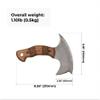 AncientSmithy Tomahawk Axe - Handmade Tactical Tomahawk Hatchet - Full Tang Combat Axe for Military Camping and Outdoor Activities (Hawk with Leather Sheath) view 2