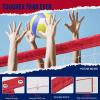 DDVLG Professional Volleyball Net Heavy Duty Outdoor, Upgraded Weather Performance with 46FT High-Tensile Steel Cable, Reinforced Borders, Ideal for Indoor/Outdoor - 32x3FT, Red (Net Only) view 4