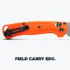 Benchmade - Mini Taggedout Folding Hunting Knife with Orange Grivory Handle (15533) view 4