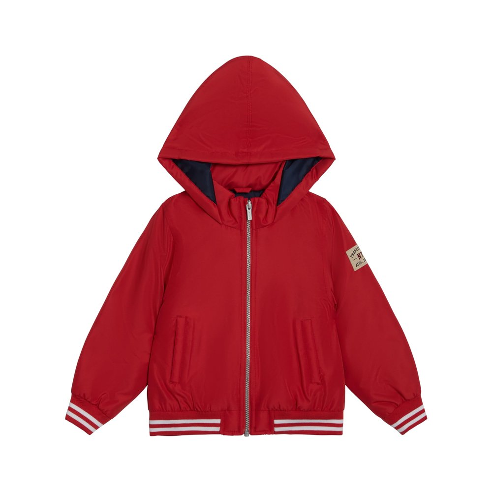 Carter's Baby Boys Midweight Varsity Bomber- Water-resistant, Red, Size 12M