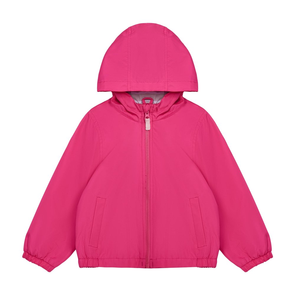 Carter's Girls' 2T-6X Water-Resistant Hooded Lightweight Windbreaker Jacket, Pink, 4T