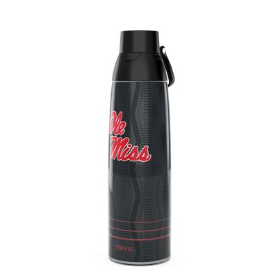 Tervis Venture Water Bottle Ole Miss Rebels - Full Speed Triple Insulated Tumbler Travel Cup Keeps Drinks Cold & Hot, 36oz, Stainless Steel