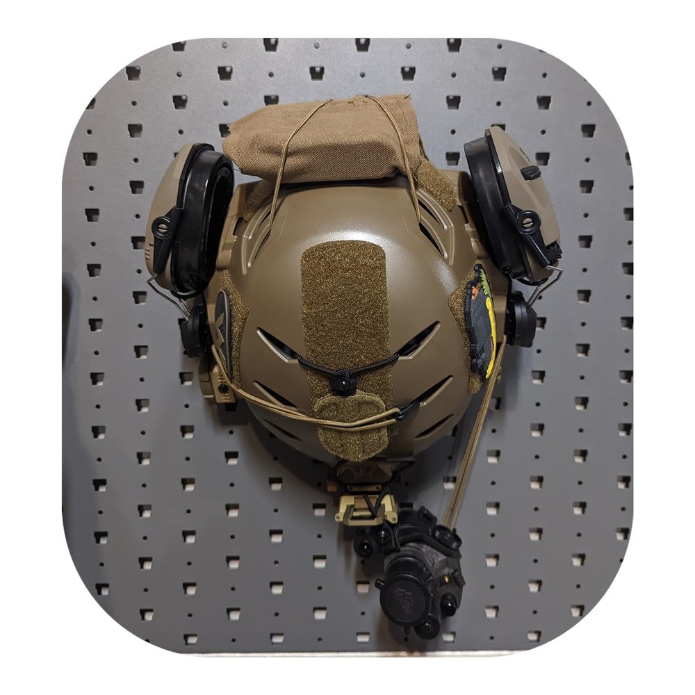 Hammy3DPrints Bump/Tactical Helmet Mount - GallowTech | Gear Holder Storage Rack (Black)