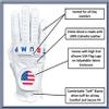 Trump USA Flag Golf Gloves 100% Cabretta Leather President Donald Trump Adult Men's Golf Gloves Biden MAGA Men Left or Rigth Hand (Worn on Left Hand, Large) view 2