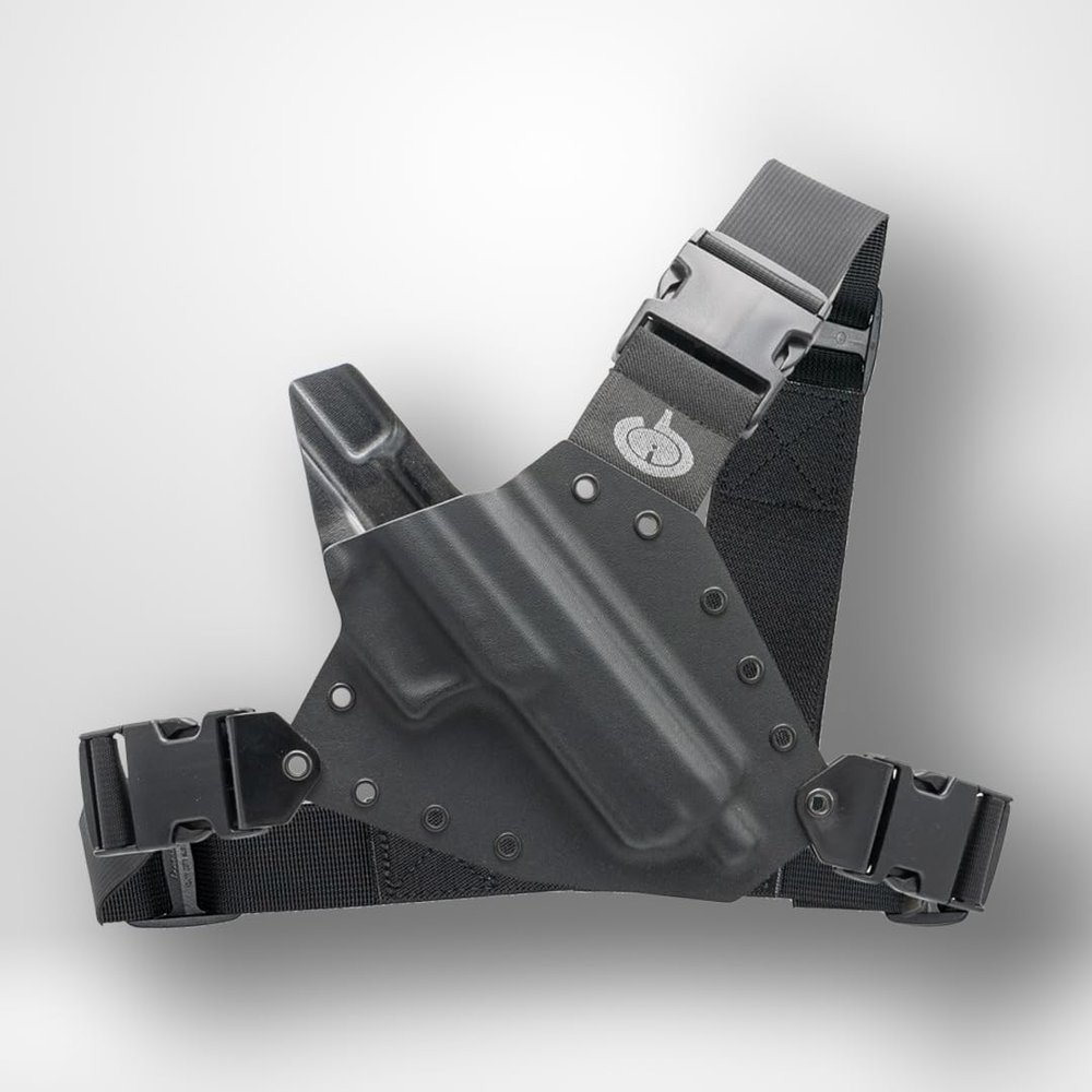 Kenai Chest Holster for a Ruger - Black (Model - 22/45 Lite, Right)