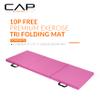 CAP Barbell Folding Exercise Mat  Durable, Anti-Tear, Thick Padding for Fitness, Aerobics, Gymnastics & Home Workouts. 72"L x 24"W x 2"Thick. PINK view 2
