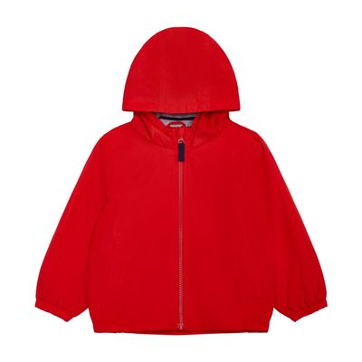 Carter's Girls' 2T-6X Water-Resistant Hooded Lightweight Windbreaker Jacket, Red, 6X