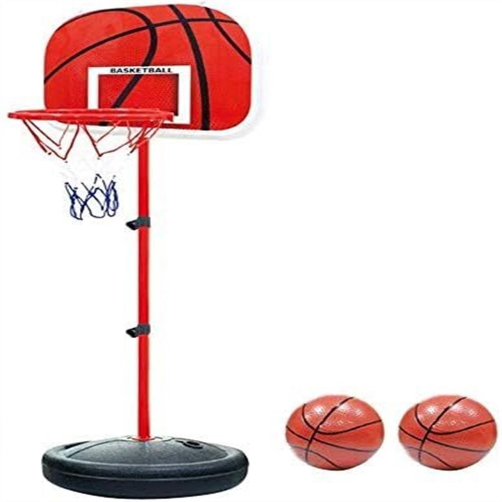 CukUJH Basketball Set Adjustable Basketball Back Board Stand & Hoop Set for Children Kids Basketball Stand