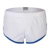 Mens See Through Shorts Sexy Mesh Underwear Split Side Boxer Loose Lounge Breathable Underpants White view 1