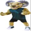 New Sport Animal Ram Mascot Costume Adult Size for Men & Women with Built-in Fan Inside the Head view 1