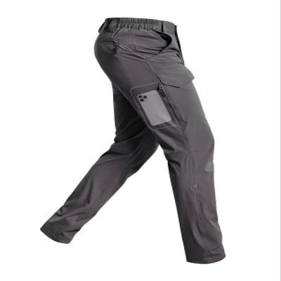 Cycorld Men's-Hiking-Pants-Lightweight-Water-Resistant-Quick-Dry Stretch for Travel Camping Fishing Outdoor (Deep Grey, 32)