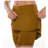 JOFOW Skirt for Women High Waist Athletic Skirt Skorts for Woman Skorts for Women with Pockets Womens Skorts (A-Brown,X-Large) view 3