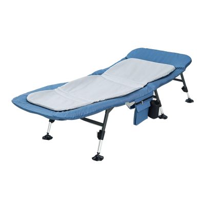 Foldable Bed with Mattress for Adults Use in Summers and Winter, Portable Folding Bed for Camping Easy to Carry, Adjustable Camping Cot for Office Nap