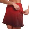 JOFOW Skirt for Women High Waist Athletic Skirt Skorts for Woman Skorts for Women with Pockets Womens Skorts (F-Red,X-Large) view 3