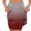 JOFOW Skirt for Women High Waist Athletic Skirt Skorts for Woman Skorts for Women with Pockets Womens Skorts (B-Wine,X-Large) view 2