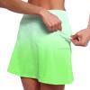 JOFOW Skorts for Women Knee Length Knee Length Skorts for Women Skirts with Built in Shorts Athletic Skorts for Women (E-Green,XX-Large) view 3