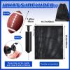 Meooeck 20 Player Flag Football Set Training Equipment Include Flag, Jersey, Football, Belt, Cone(Black White) view 4