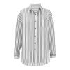 Womens Striped Button Down Shirts Oversized Tops Dressy Blouse Business Casual Long Sleeve Shirts Work Office Clothes view 4
