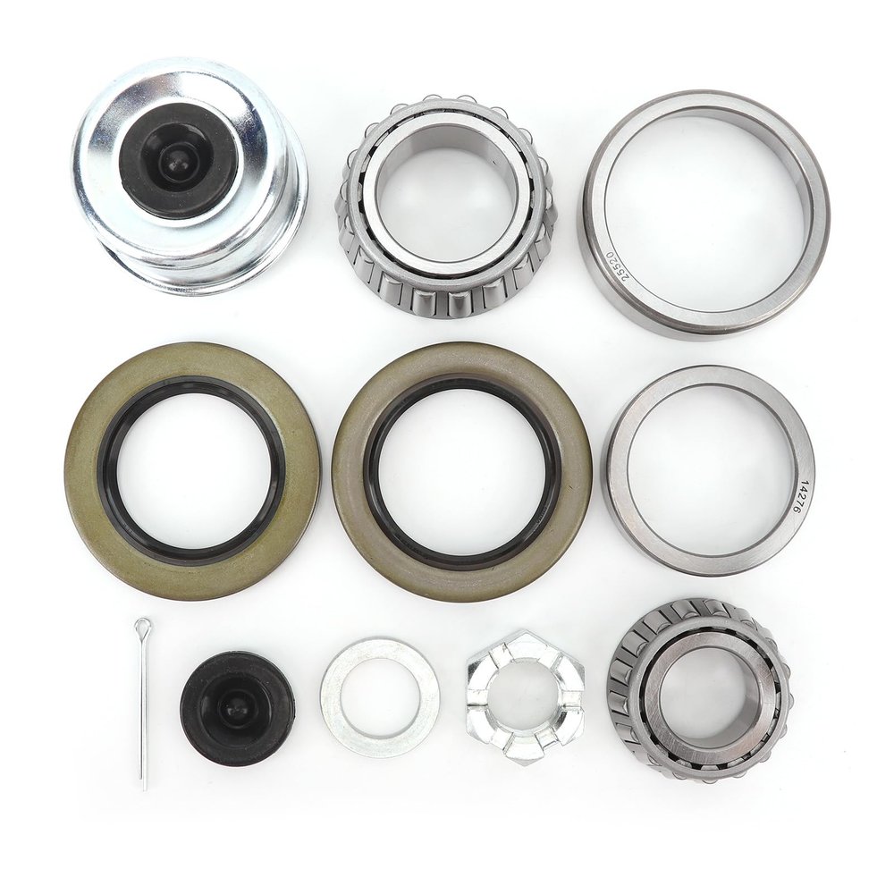 Boat Trailer Axles Hub Wheel Bearing Kit, Boat Trailer Axles Hub Bearings for Boat Trailer with 1.25in to 1.75in Tandem Axles 5200to to 7000lb D42 Spindle