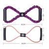 8 Word Tensioner Yoga Chest Expansion Rope Home Fitness Artifact Male and Female Elastic Band Open Shoulder Beauty Back Equipment (Black + Ball) view 4