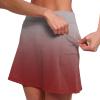 JOFOW Skorts for Women Knee Length Knee Length Skorts for Women Skirts with Built in Shorts Athletic Skorts for Women (B-Wine,XX-Large) view 3