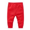 NineFit Basics Baby Joggers for Boys Girls Baggy Sweatpants Solid Pull On Elastic Waist School Pants Casual Sport (Red, 0-3 Months) view 1