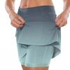 JOFOW Womens Skirt with Shorts Built in High Waisted Athletic Tennis Golf Skirts with Shorts Pockets Biker Shorts Sport Skirts for Women with Shorts (F-Grey,Small) view 2