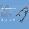 equlup 1pcs Bike Disc Brake Adaptor, Road Bike Disc Brake Caliper Mount Adapter Aluminium Alloy Cycling Brake Bracket Adaptor for Front V Brake Caliper PM view 2