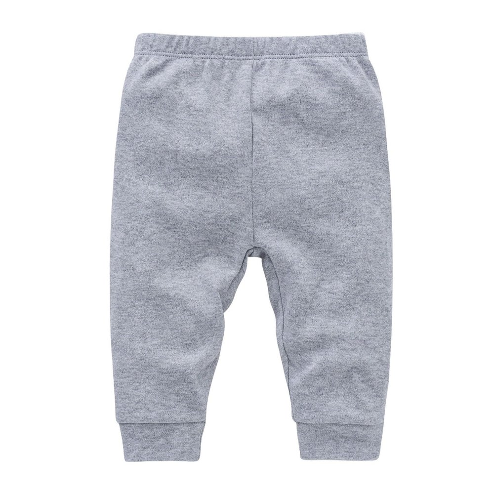 Baby Joggers for Boys Girls Baggy Sweatpants Solid Pull On Elastic Waist School Pants Casual Sport (Grey, 9-12 Months)