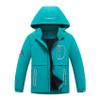 MGEOY Boys Rain Jacket Lightweight Waterproof Hooded Fleece Lined Raincoat Windbreakers for Kids Green 5/6 view 1