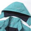 MGEOY Boys Rain Jacket Lightweight Waterproof Hooded Fleece Lined Raincoat Windbreakers for Kids Green 5/6 view 3