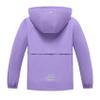 MGEOY Girls Rain Jacket Lightweight Waterproof Hooded Fleece Lined Raincoat Windbreakers for Kids Purple 10/12 view 4