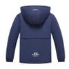 MGEOY Boys Rain Jacket Lightweight Waterproof Hooded Fleece Lined Raincoat Windbreakers for Kids Navy 8/9 view 2