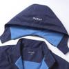 MGEOY Boys Rain Jacket Lightweight Waterproof Hooded Fleece Lined Raincoat Windbreakers for Kids Navy 8/9 view 3