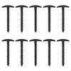 10Pcs Tent Stakes Plastic 5.7in T Shape Spiral Ground Stake Anchors Pegs for Canopies Tents Gazebos Tarps (Black) view 2