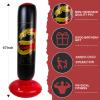 Onirii Inflatable Punching Bag for Kids with Boxing Gloves,Tall 66 Inch Stable Ninja Larger Kids Inflatable Boxing Bag,Gifts for Boys & Girls Age 5-12 for Taekwondo,MMA and Practicing Karate view 2