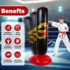 Onirii Inflatable Punching Bag for Kids with Boxing Gloves,Tall 66 Inch Stable Ninja Larger Kids Inflatable Boxing Bag,Gifts for Boys & Girls Age 5-12 for Taekwondo,MMA and Practicing Karate view 3