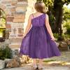 Pageant Dresses for Girls 8 Years Purple Sequin Sparkle Prom Party Birthday Dress view 4
