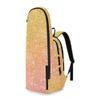 Caihoyu Sporting Goods Tennis Bag Large Storage Gold Pink Glitter Pattern 2 Rackets Tennis Racket Cover Bag with Protective Pad for Tennis, Badminton, Racketball view 2