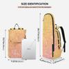 Caihoyu Sporting Goods Tennis Bag Large Storage Gold Pink Glitter Pattern 2 Rackets Tennis Racket Cover Bag with Protective Pad for Tennis, Badminton, Racketball view 3