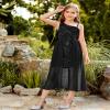 GRACE KARIN Girls Black Sequin Dress Size 6 Pageant Prom Birthday Party Sparkle Dresses Fall view 3