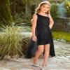GRACE KARIN Girls Black Sequin Dress Size 6 Pageant Prom Birthday Party Sparkle Dresses Fall view 4