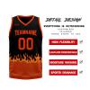 AWSOLE Custom Basketball Jerseys for Men Youth Personalized Name Number Women Breathable Quick Dry Basketball Sports Shirt Orange/Black view 3
